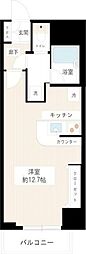 カスタリア新宿御苑 ワンルームの間取図画像