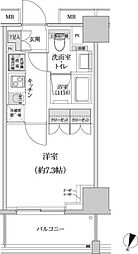 パークハビオ渋谷本町レジデンス 1Kの間取図画像