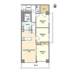 COMFORIA西荻窪 3LDKの間取図画像