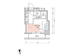 プライムアーバン品川中延 1Kの間取図画像