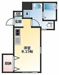 Noah ワンルームの間取図画像