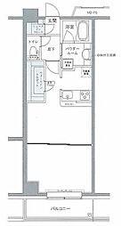 プライムアーバン豊洲 ワンルームの間取図画像
