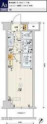 スカイコートヒルズ北新宿 1Kの間取図画像