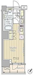 ParkAxis渋谷神山町 ワンルームの間取図画像