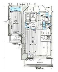 ジェノヴィア小村井 1LDKの間取図画像