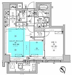 OPENRESIDENCIA南青山 1LDKの間取図画像
