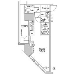 COMFORIA蒲田 ワンルームの間取図画像