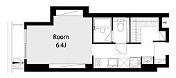 リレント新宿 ワンルームの間取図画像
