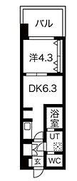 SEASONFLATS蔵前清住通り 1DKの間取図画像