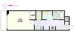 信濃町2番館 1Kの間取図画像