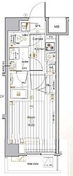 PREMIUMCUBEGNISHIOI 1Kの間取図画像