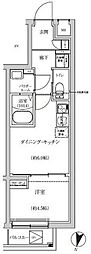 レゴリス池上 1DKの間取図画像