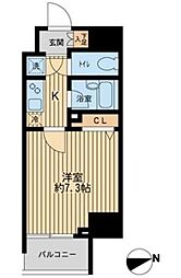 HF早稲田レジデンス 1Kの間取図画像