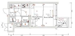 ベルシード方南町 1DKの間取図画像