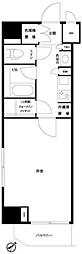 ルーブル浜松町 1Kの間取図画像