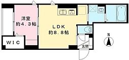 ラズリセレーノ 1LDKの間取図画像