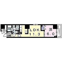 フェリーチェ・ヴィータ 1LDKの間取図画像