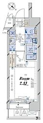 コンシェリア豊洲MASTER'SVILLA 1Kの間取図画像