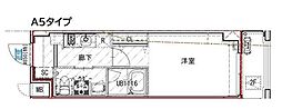 ES-Grande大島ガーデンテラス 1Kの間取図画像