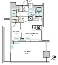Brilliaist大井町 1LDKの間取図画像