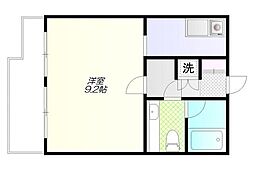 ラ・ベラ・ヴィータ 1Kの間取図画像