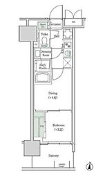 ブルックサイドレジデンス木場 2Kの間取図画像