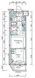 ガリシア新宿西落合2 1DKの間取図画像