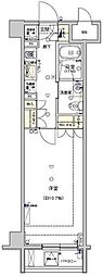 フィース水天宮前 1Kの間取図画像