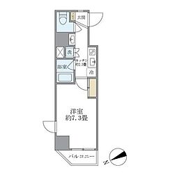 KDXレジデンス文京湯島 1Kの間取図画像