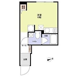 ヴィスタ新高円寺.S ワンルームの間取図画像