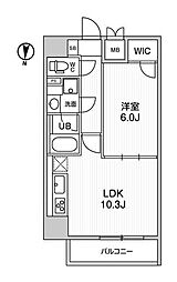 レオーネ南千住2 1LDKの間取図画像