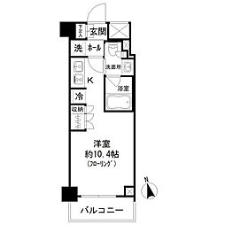 PARKLUXE蒲田一丁目 1Kの間取図画像