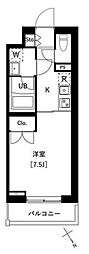 アークマーク南大井 1Kの間取図画像