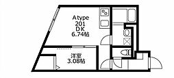 U Residence武蔵小山 1DKの間取図画像
