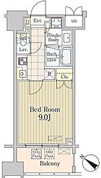 グランパレス東京八重洲アベニュー 1Kの間取図画像