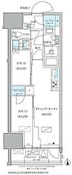 パークアクシス品川天王洲アイル 2DKの間取図画像
