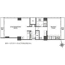 ウエリスアーバン品川タワー  ｜ 東京都港区港南４丁目1-6（賃貸マンション1LDK・22階・83.82㎡） その2