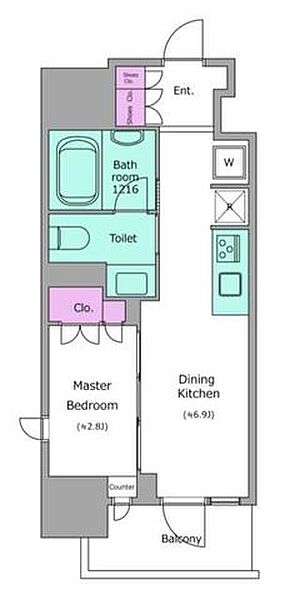 クロスレジデンス神田神保町 ｜東京都千代田区神田神保町１丁目(賃貸マンション1DK・2階・25.03㎡)の写真 その2