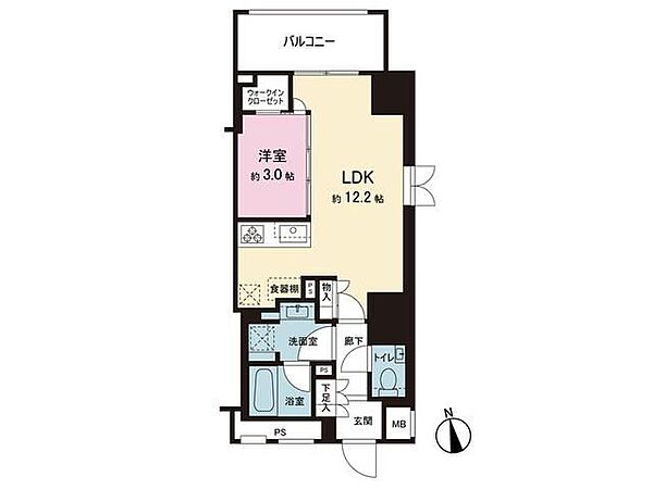 ルジェンテ新宿御苑前 504｜東京都新宿区新宿５丁目(賃貸マンション1LDK・5階・38.26㎡)の写真 その2