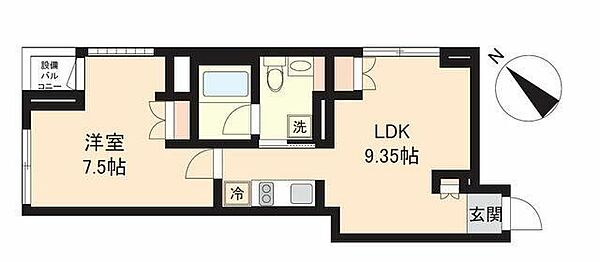 パセオ神宮前 204｜東京都渋谷区神宮前３丁目(賃貸マンション1LDK・2階・37.72㎡)の写真 その2