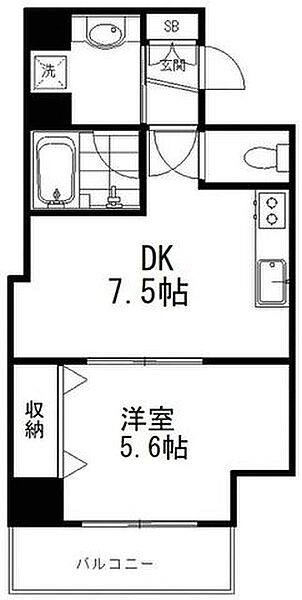 リエール若松町 ｜東京都新宿区若松町(賃貸マンション1DK・2階・36.70㎡)の写真 その2