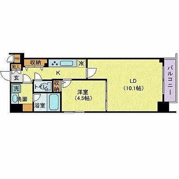 ミェーレ日本橋 ｜東京都中央区日本橋大伝馬町(賃貸マンション1LDK・2階・40.04㎡)の写真 その2