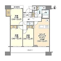 HF白金高輪レジデンス 803 ｜ 東京都港区高輪１丁目2-6（賃貸マンション3LDK・8階・73.06㎡） その2