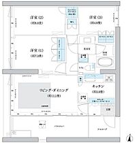 ガーデニエール砧ウエスト 426 ｜ 東京都世田谷区砧２丁目16-1（賃貸マンション3LDK・4階・74.79㎡） その2