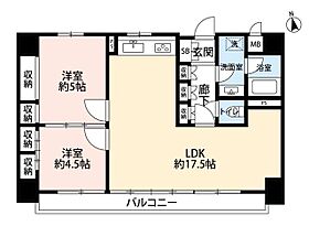 第二広尾フラワーハイホーム　B棟  ｜ 東京都渋谷区広尾５丁目25-8（賃貸マンション2LDK・7階・69.34㎡） その2