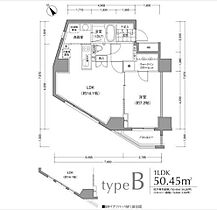 ジェーピーノイエ小石川富坂  ｜ 東京都文京区小石川２丁目11-15（賃貸マンション1LDK・11階・50.45㎡） その2