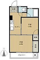 オリーブ乃木坂 202 ｜ 東京都港区南青山１丁目24-29（賃貸マンション2K・2階・38.50㎡） その2