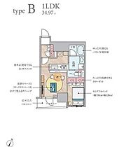 S-RESIDENCE日本橋馬喰町Aere  ｜ 東京都中央区日本橋馬喰町１丁目6-5（賃貸マンション1LDK・9階・34.97㎡） その2