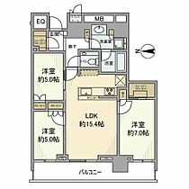 ザ・パークハウス晴海タワーズクロノレジデンス  ｜ 東京都中央区晴海２丁目3-30（賃貸マンション3LDK・18階・73.82㎡） その2