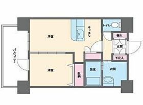 HF西新宿レジデンスイースト 401 ｜ 東京都新宿区西新宿８丁目7-11（賃貸マンション1DK・4階・37.72㎡） その2